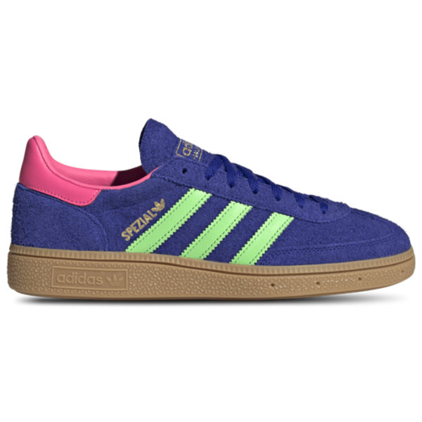 adidas Women's Handball Spezial Running Shoes, Size 8.5 - Lucid Blue/Lime Burst/Lucid Pink