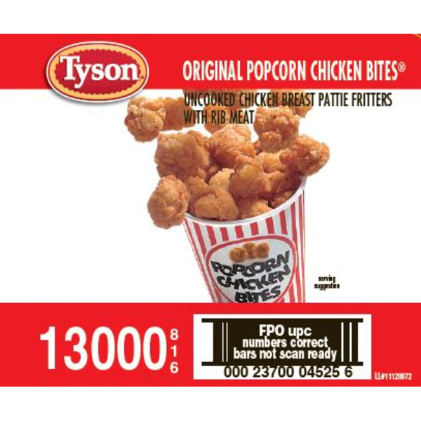 Tyson - Uncooked, Homestyle Pepper Chicken Bites- 10 lbs