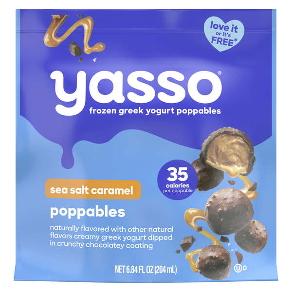 Yasso Frozen Greek Yogurt Poppables Sea Salt Caramel Same-Day