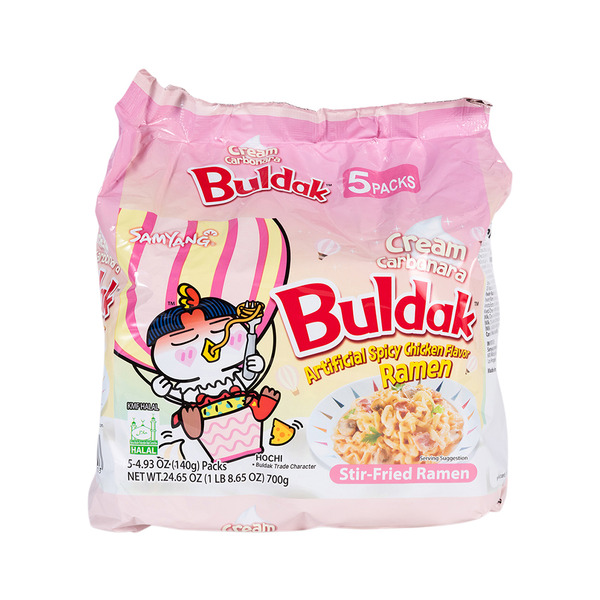 Samyang Foods Co., Ltd Buldak Cream Carbonara Hot Chicken Flavor Stir-Fried Ramen