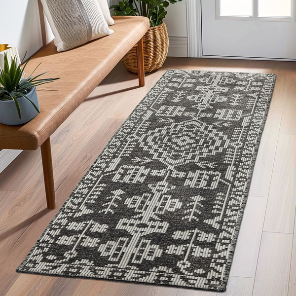 Mineral Springs Textured Woven Flatweave Runner, 2 x 7 ft