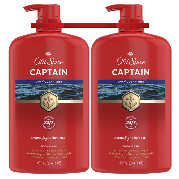 Old Spice Men's Captain Ocean Mist Body Wash
