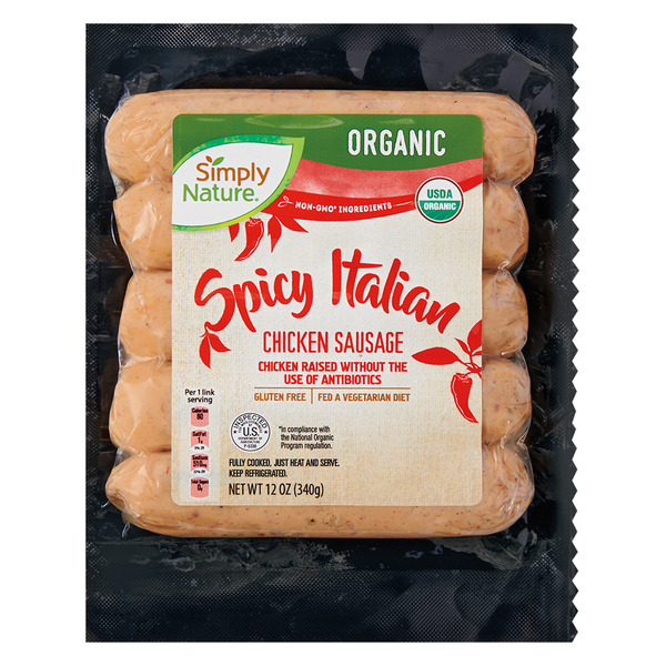 Simply Nature Organic Spicy Chicken Sausage
