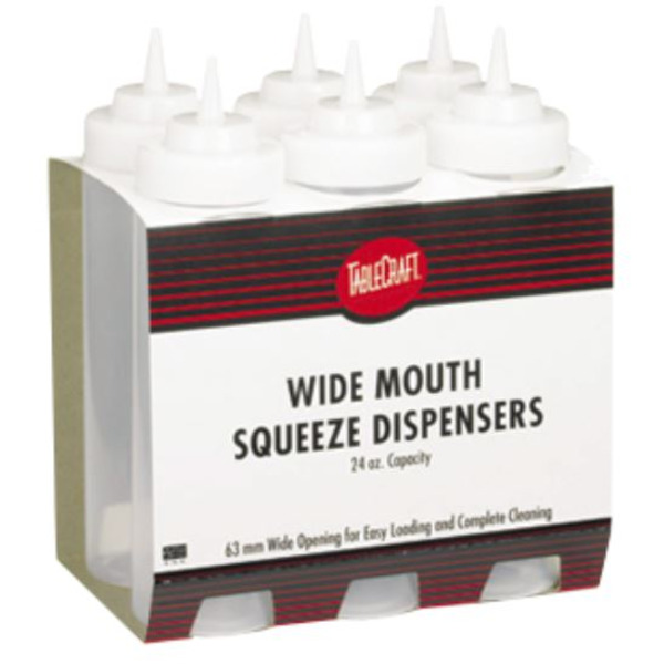 Squeeze Bottles, 16 oz - 6 pack