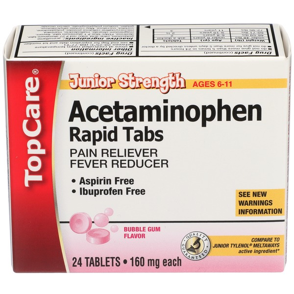 Top Care Junior Strength Acetaminophen 160 Mg Pain Reliever/fever