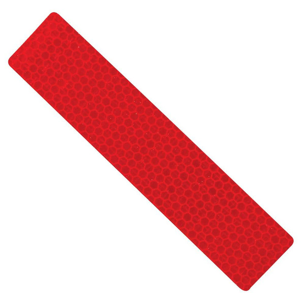 Everbilt 1.25 In. X 6 In. Red Reflective Safety Tape Strips (4-pack)