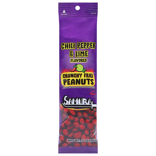Samurai Peanuts, Crunchy Fried, Chili Pepper & Lime Flavored Same
