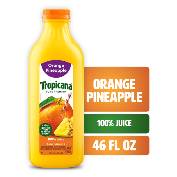 Tropicana 100% Orange Pineapple Juice Same-Day Delivery or Pickup