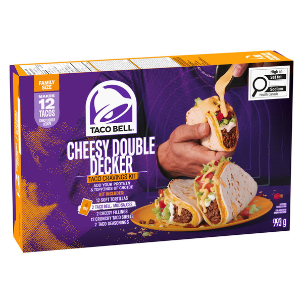 Taco Bell Cheesy Double Decker Taco Cravings Kit
