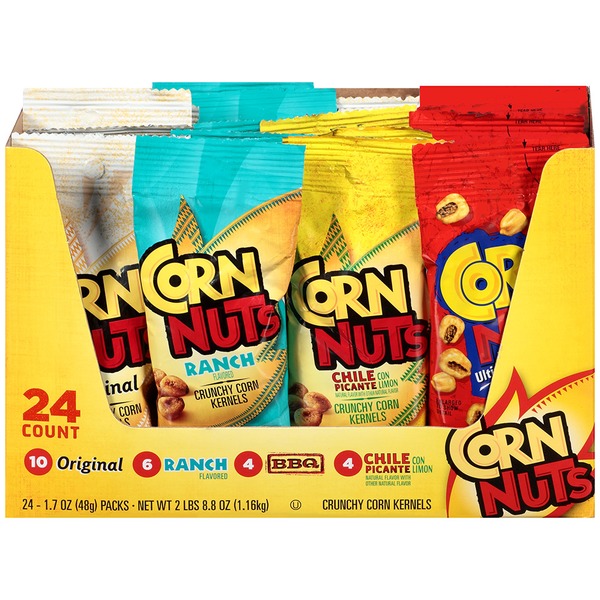 Corn Nuts Original/Ranch/BBQ/Chile Picante con Limon Variety Pack