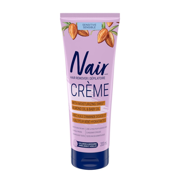 Naris duplé crème 28g Nair Sensitive Formula Hair Removal Crème With Sweet Almond Oil