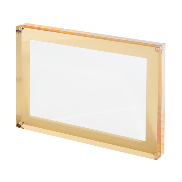 russell+hazel Acrylic Photo Frame - Gold & Clear
