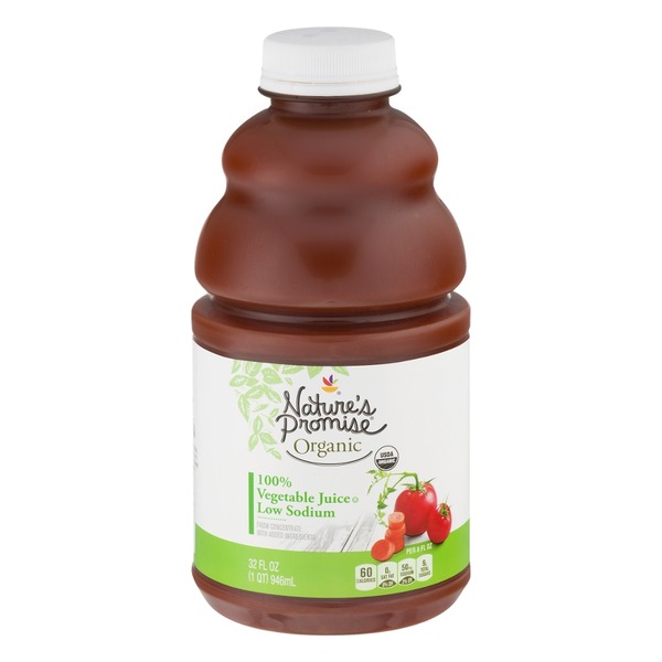 Nature's Promise Organic 100 Vegetable Juice Low Sodium (32 fl oz