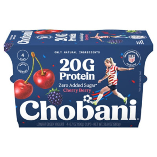 Chobani Lowfat Greek Cherry Berry Yogurt