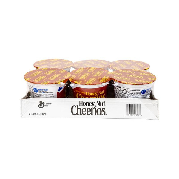 Honey Nut Cheerios Cereal Cups - 6/1.8 oz