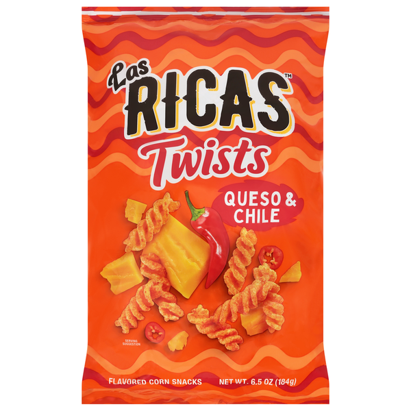 Las Ricas Twists Queso & Chile Snacks