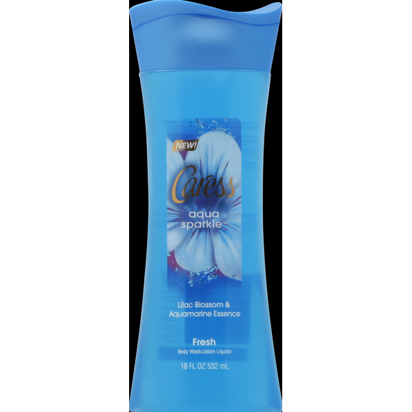 Caress Body Wash, Fresh, Aqua Sparkle, Lilac Blossom & Aquamarine