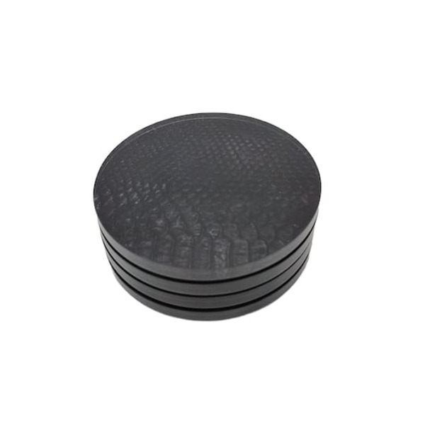Ashland Black Faux Crocodile Coaster Set