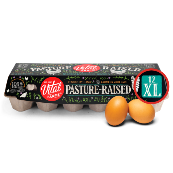 Vital Farms Pasture Raised Grade A XL Eggs