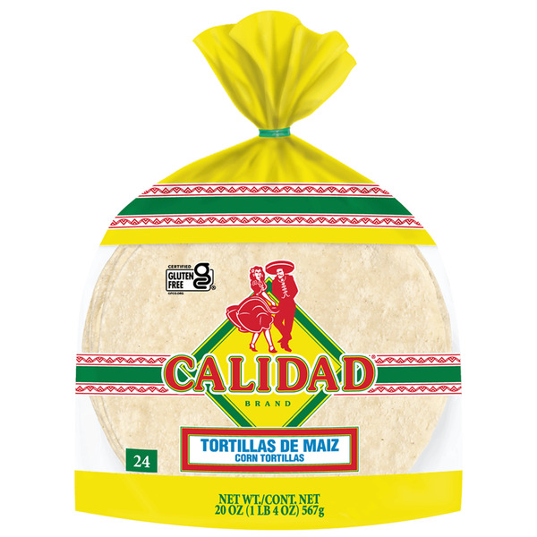 Calidad White Corn Tortillas, 24 Count