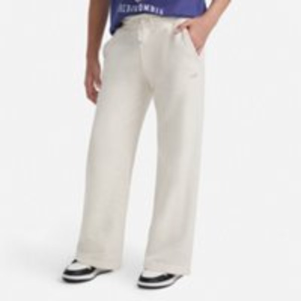Abercrombie & Fitch Girls' Essential Wide Leg Fleece Pants, YOUTH9/10 - Light Beige 03