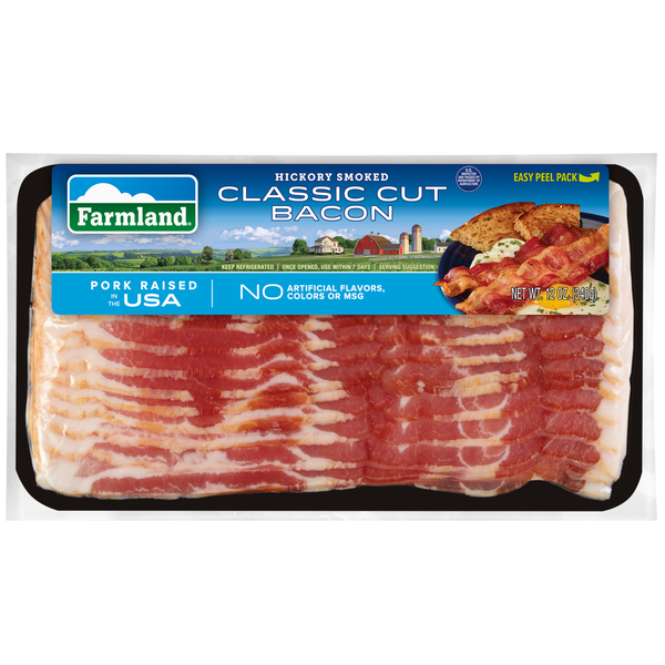 Farmland Bacon, Classic Cut, Naturally Hickory Smoked