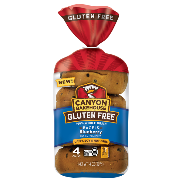 Canyon Bakehouse Gluten Free Whole Grain Blueberry Bagels
