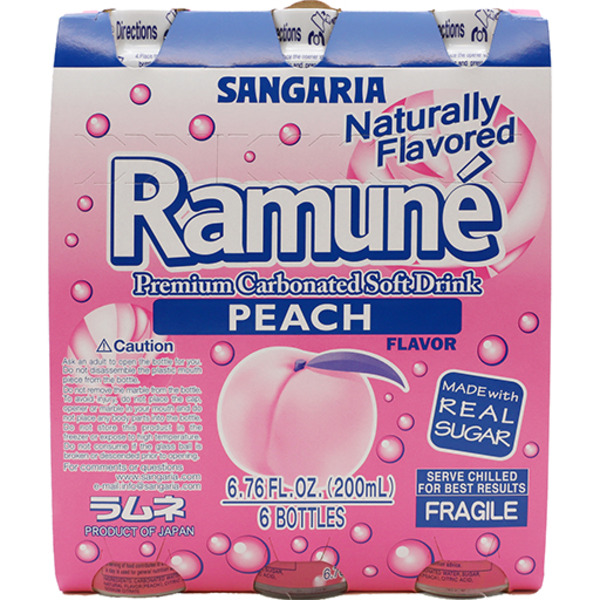 Sangaria Soft Drink, Peach Flavor