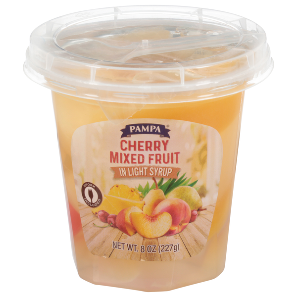 Pampa Mixed Fruit, Cherry, in Light Syrup Same-Day Delivery