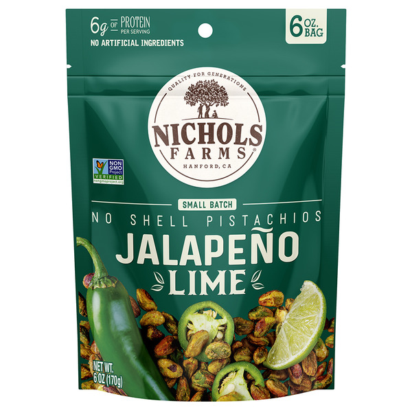 Nichols Farms No Shell Pistachios, Jalapeño Lime Same-Day Delivery