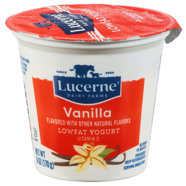 Lucerne Yogurt, Lowfat, Vanilla Flavored