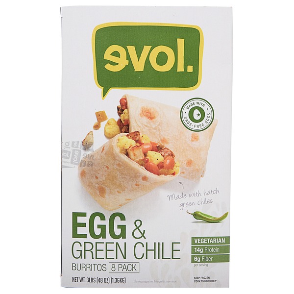 Evol Foods Egg and Green Chile Burritos (8 ct) from Costco Instacart
