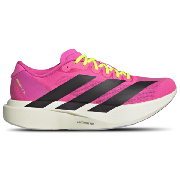 adidas Women's Adizero EVO SL Running Shoes, Size 8.0, Medium/B - Pink/Black/White