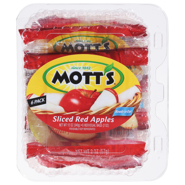 Mott's Red Apples, Sliced, 6 Pack Same-Day Delivery | Food