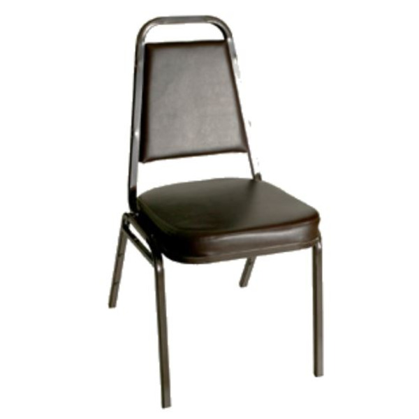 Stack Chair, Black Seat with 2" Pad