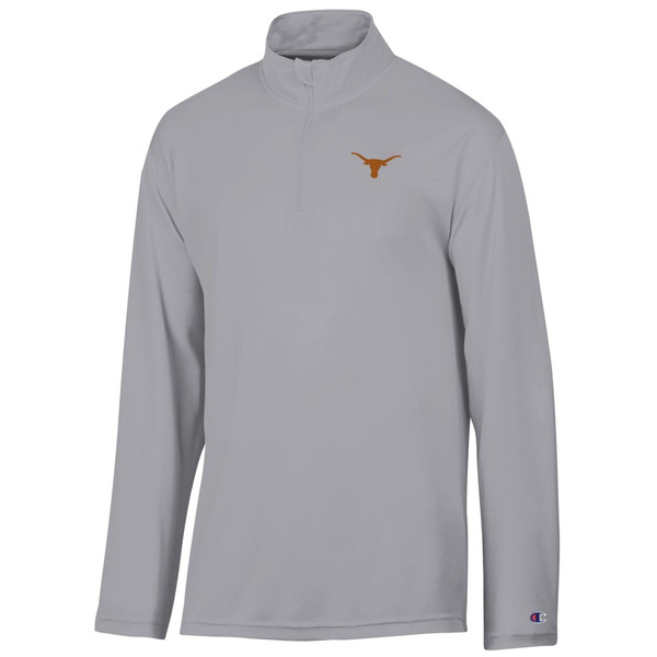 Champion Men's Texas Longhorns 1/4-Zip Jacket, L - Gray