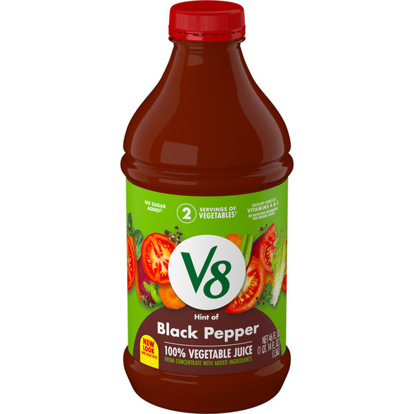 V8 Hint of Black Pepper 100% Vegetable Juice Same-Day Delivery or