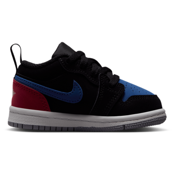 Jordan AJ 1 Low Boys' Toddler Basketball Shoes, Size 6 - Black/Summit White/True Blue
