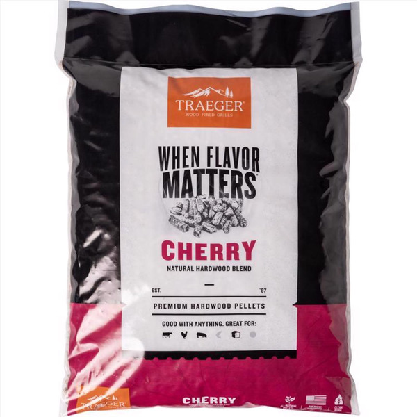 Traeger All Natural Cherry Wood Barbecue Pellets