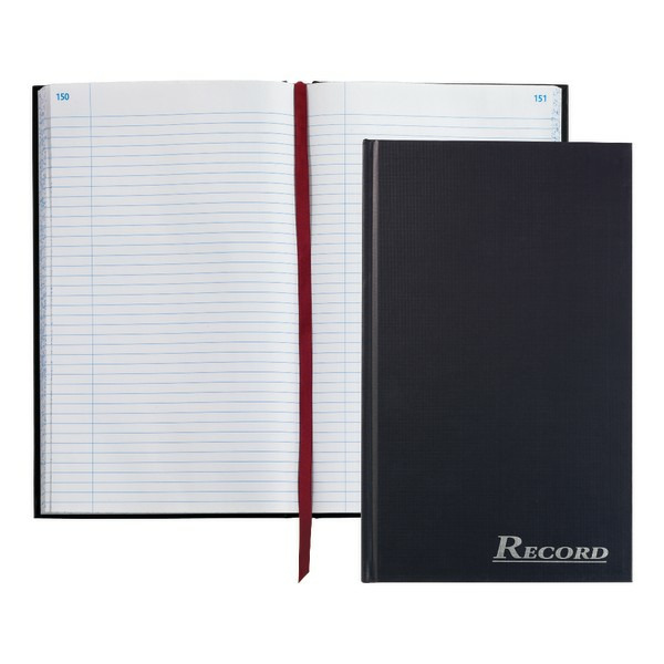 Adams 12 1/4" X 7 1/2" Navy Record Ledger