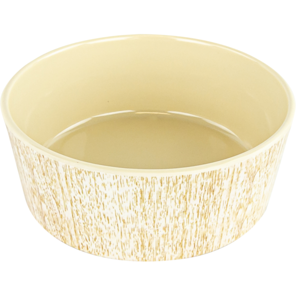 Play On Bamboo Melamine Faux Wood Dog Bowl