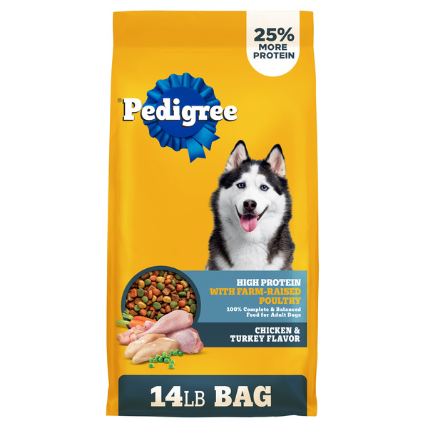 High Protein Pedigree 50 Lb Pedigree High Protein Adult Dry Dog Food, Beef  And Lamb Flavor,