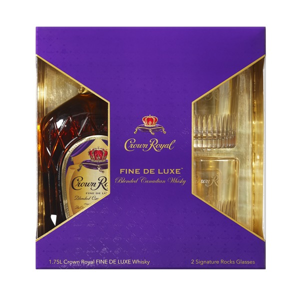 Crown Royal Fine Deluxe Blended Canadian Whisky 80 Proof 1 75 L Instacart