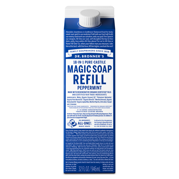 Dr. Bronner's ペパーミント石鹸 3,776ml Amazon.com : Dr. Bronner's - Organic Sugar Soap (12 oz
