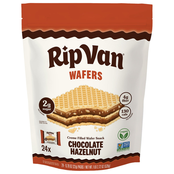 Rip Van Wafers, Chocolate Hazelnut, 24-count