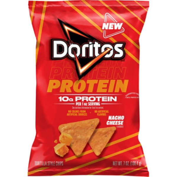 Doritos Protein Nacho Cheese Tortilla Chips