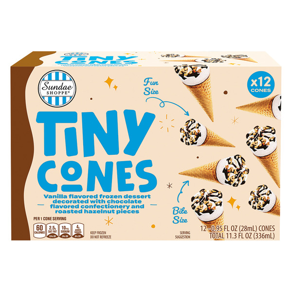 Sundae Shoppe Vanilla Tiny Cones