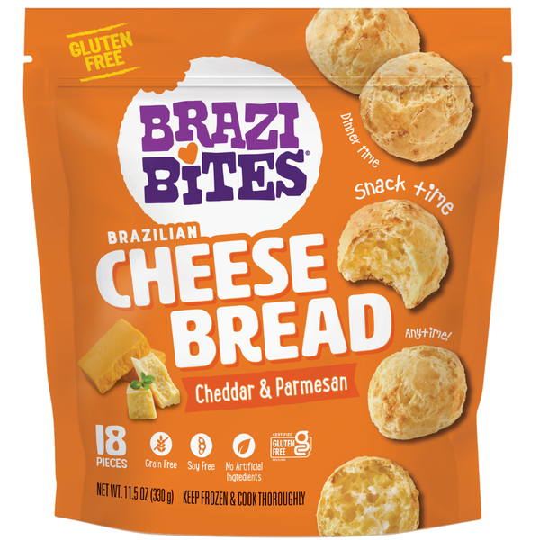 Brazi Bites Cheddar & Parmesan, Brazilian Cheese Bread