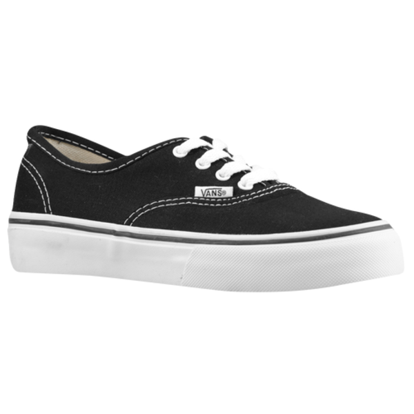 Vans Boys' Authentic Shoes, Size 13 - Black/White