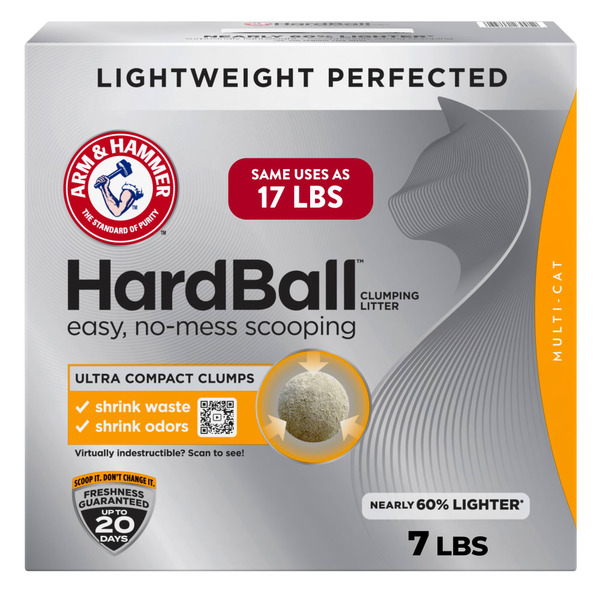 Arm & Hammer Hardball Lightweight Cat Litter - 7 lb